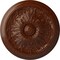 Ekena Millwork Vienna Ceiling Medallion (Fits Canopies up to 3 1/4"), 16 7/8"OD x 5/8"P, Burnished Mahogany Crackle CM17VIBMC - alternate 1